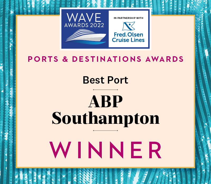 Port of Southampton awarded best cruise port at Wave Awards